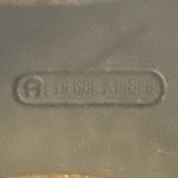 Etienne Aigner, Davin, Brown Leather Embossed Logo Calf Boots, Sz. 6M, Knee High - Picture 8 of 9